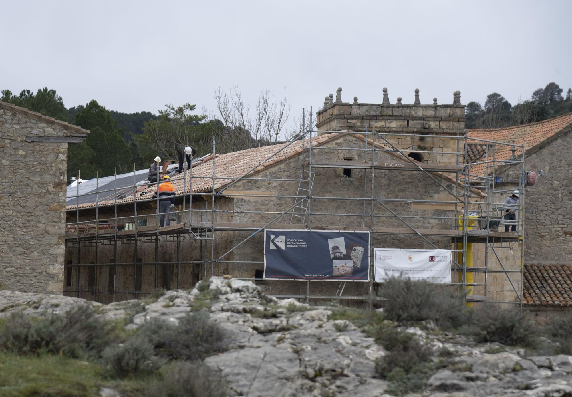 Estado actual de las obras de Sant Joan de Penyagolosa