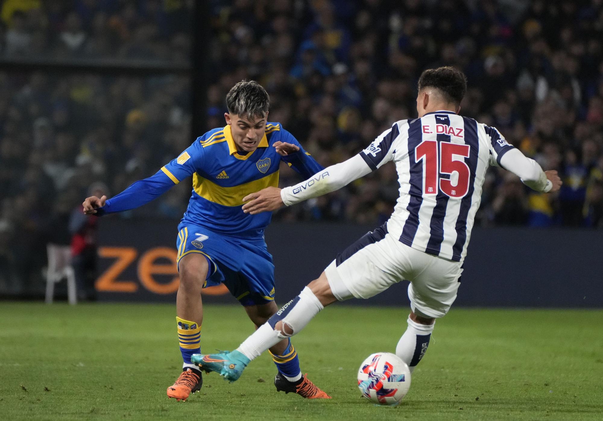 Imagen del encuentro del Boca en el estadio La Bombonera