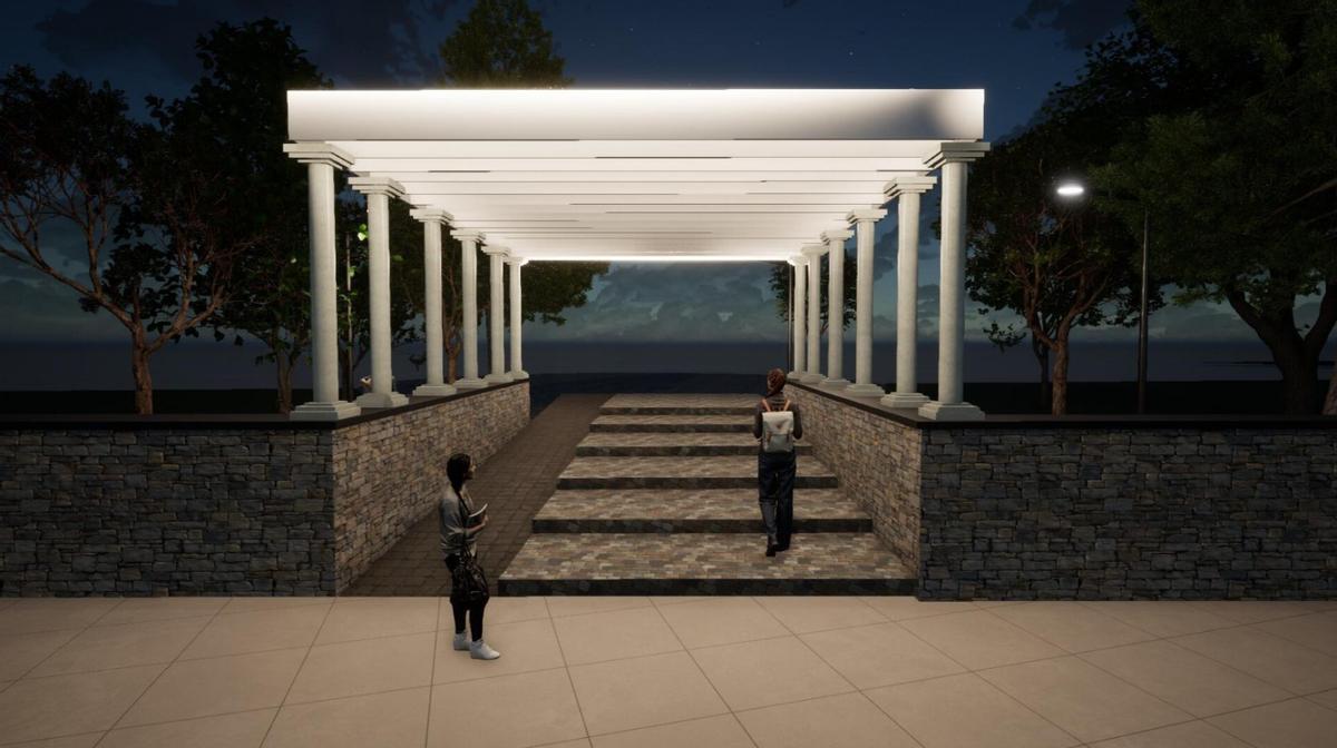 Diseño de la reforma del parque Pignatelli de Zaragoza.