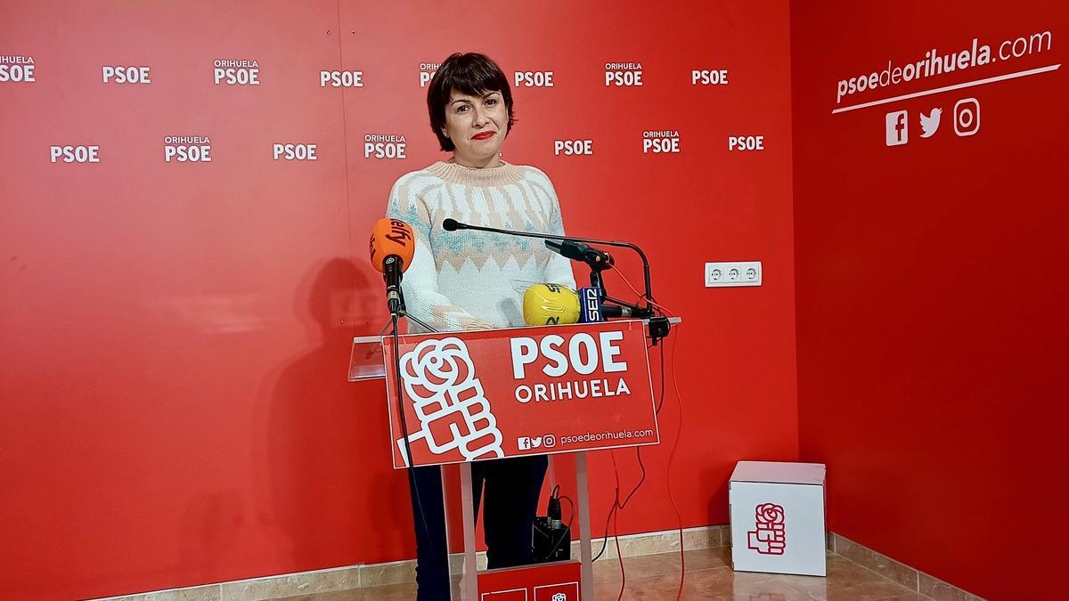 La portavoz y diputada provincial de Orihuela del PSOE Carolina Gracia