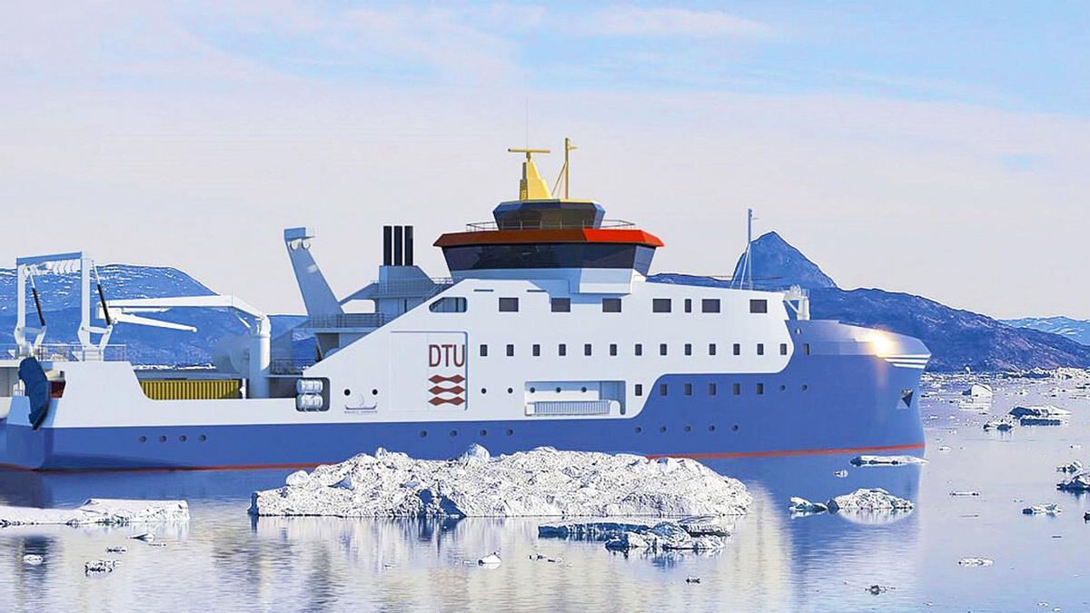 Recreación del futuro «Dana V», adjudicado por la DTU danesa a Freire Shipyard.