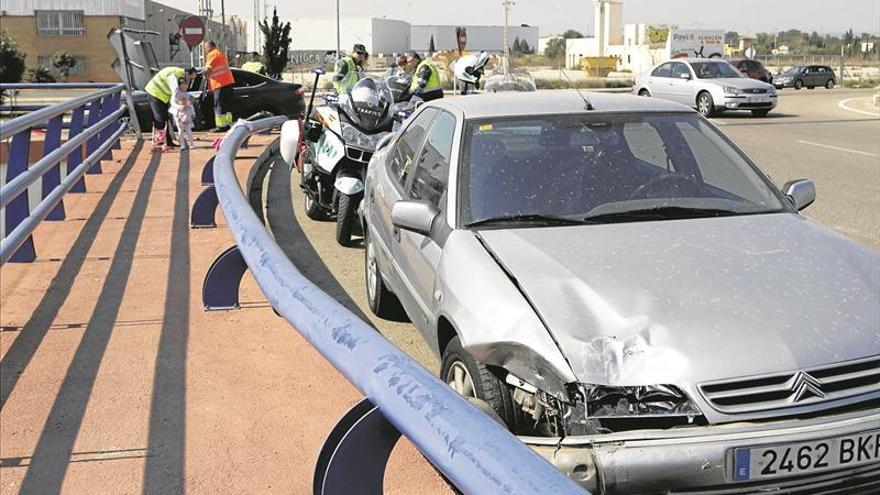 63 conductores de Castellón sufren cada día un accidente de tráfico leve