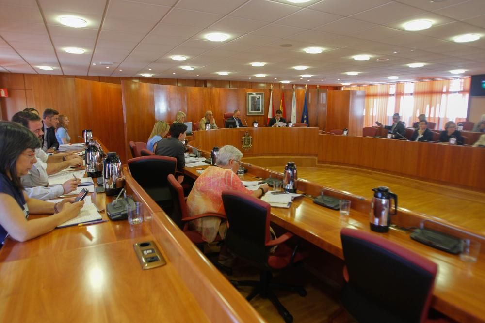 Pleno municipal en el Concello de Vigo