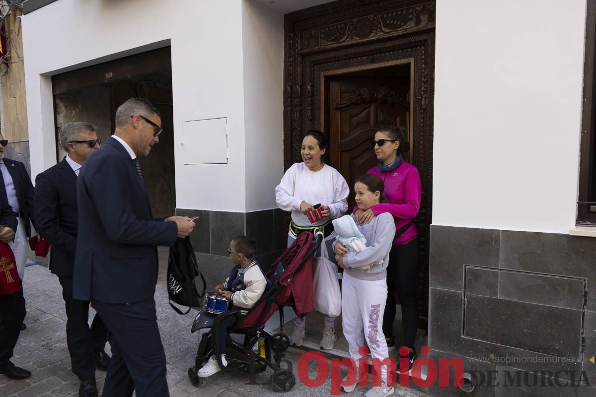 Corporación, Cofradía y Bandos realizan la 'Pedimenta' en Caravaca