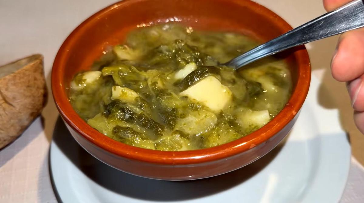 El caldo gallego del restaurante Galicia.