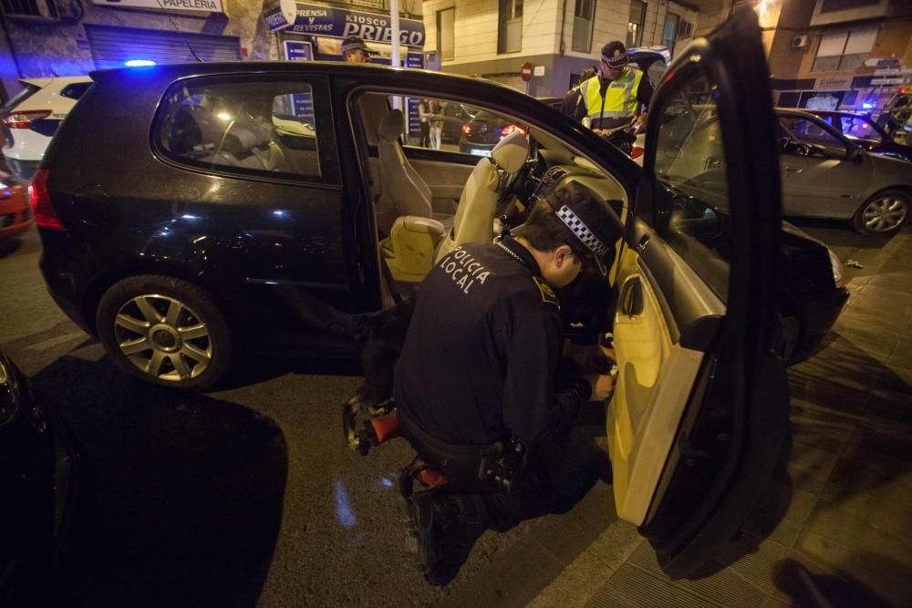 Controles de drogas en Elche