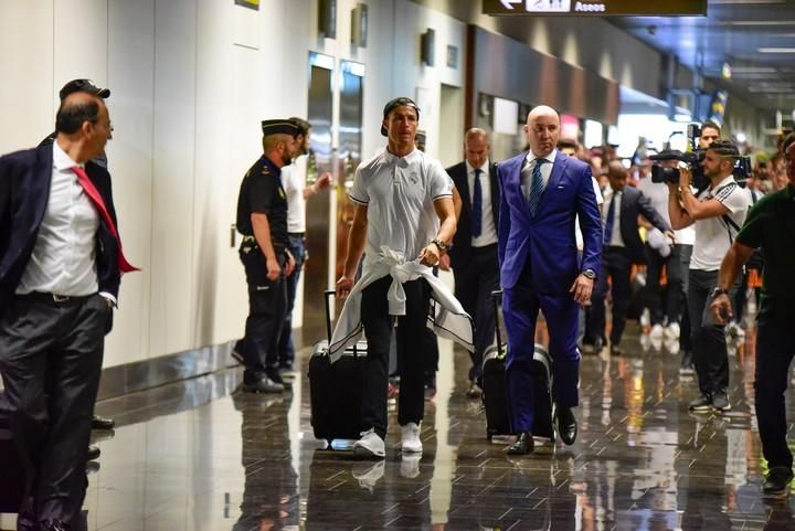 LLegada del Madrid al Aeropuerto de Gran Canaria