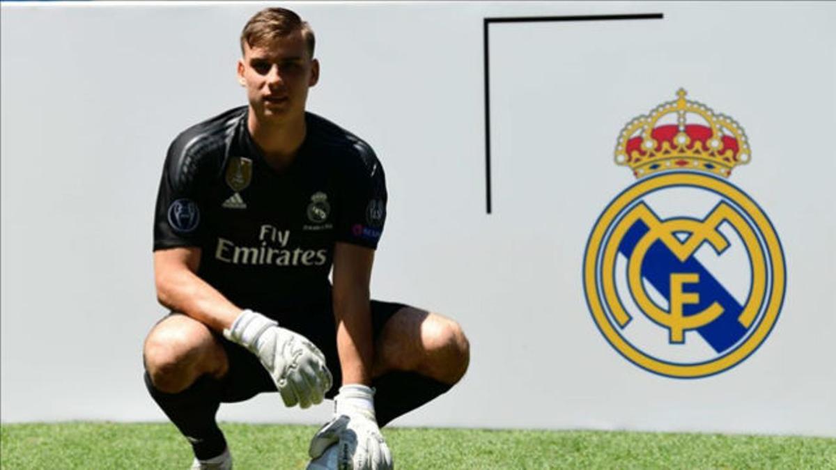 Lunin fue presentado como nuevo portero del Real Madrid