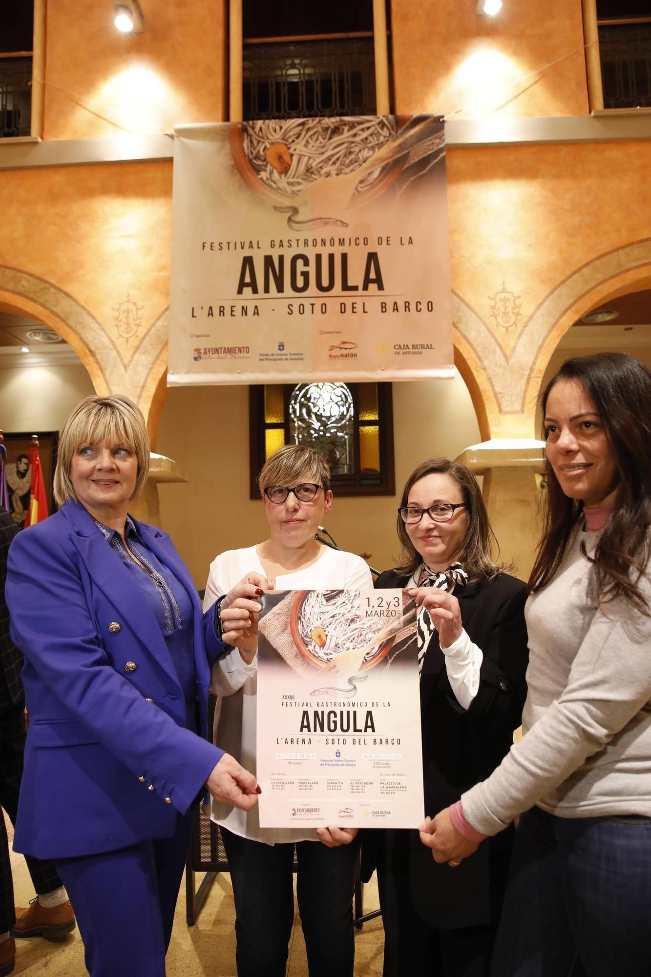 EN IMÁGENES: Así ha sido la presentación del Festival Gastronómico de la Angula en Soto del Barco