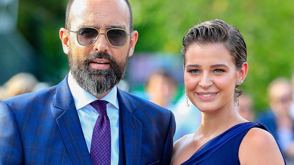 Laura Escanes y Risto Mejide en la boda de María Pombo