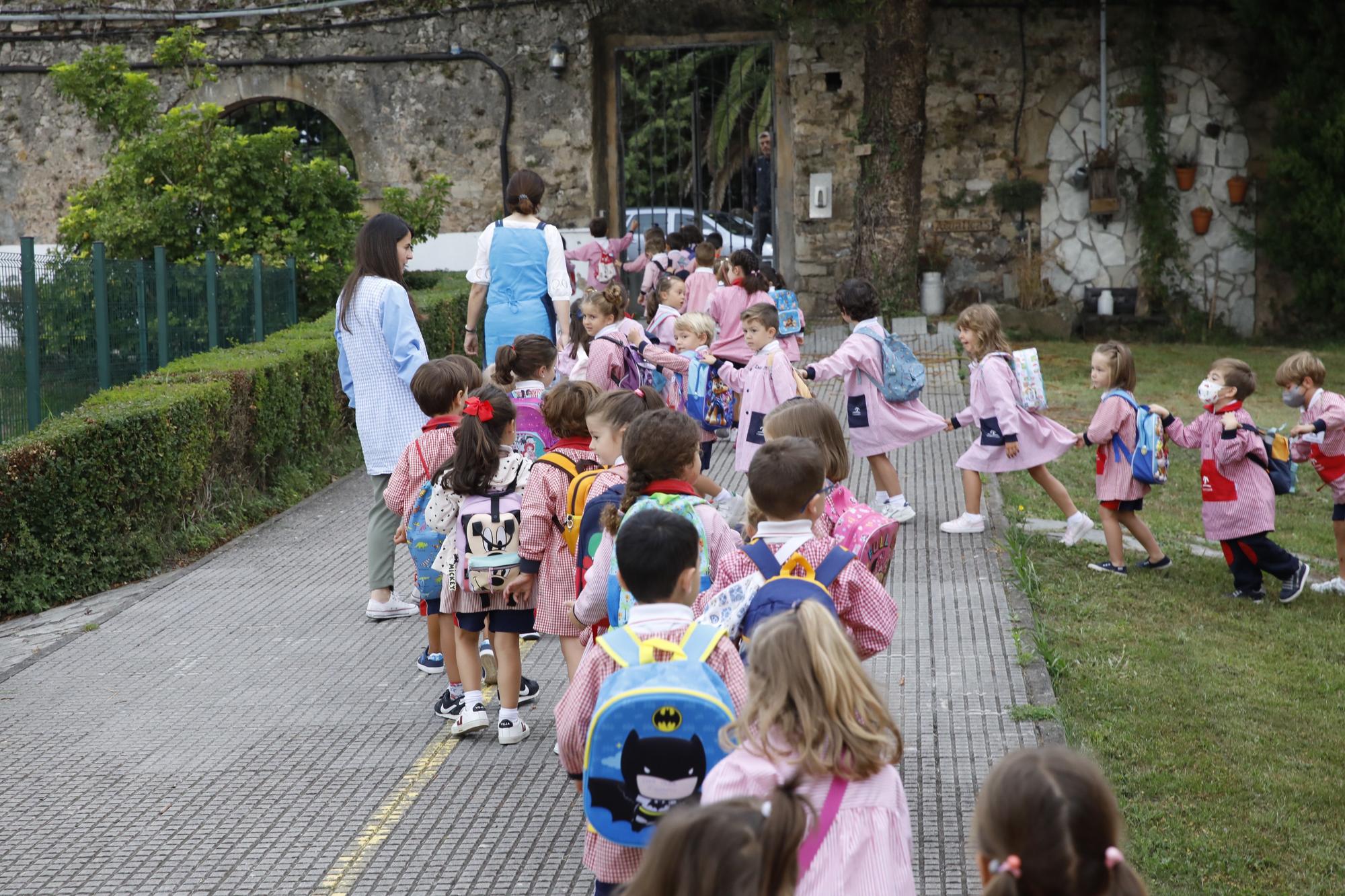 Inicio de curso en el colegio San Vicente de Paul, en Gijón