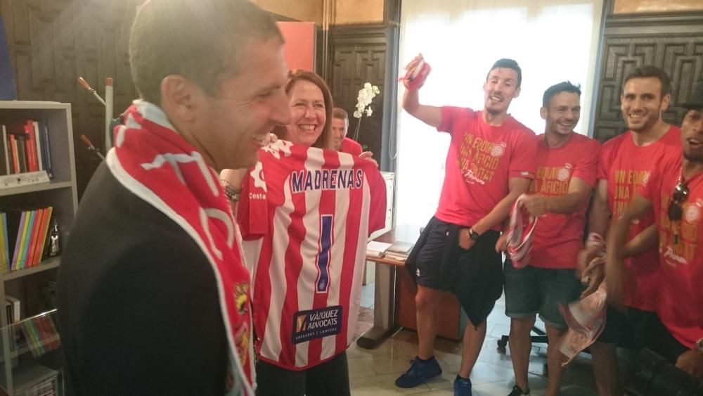 Rua de celebració de l'ascens del Girona