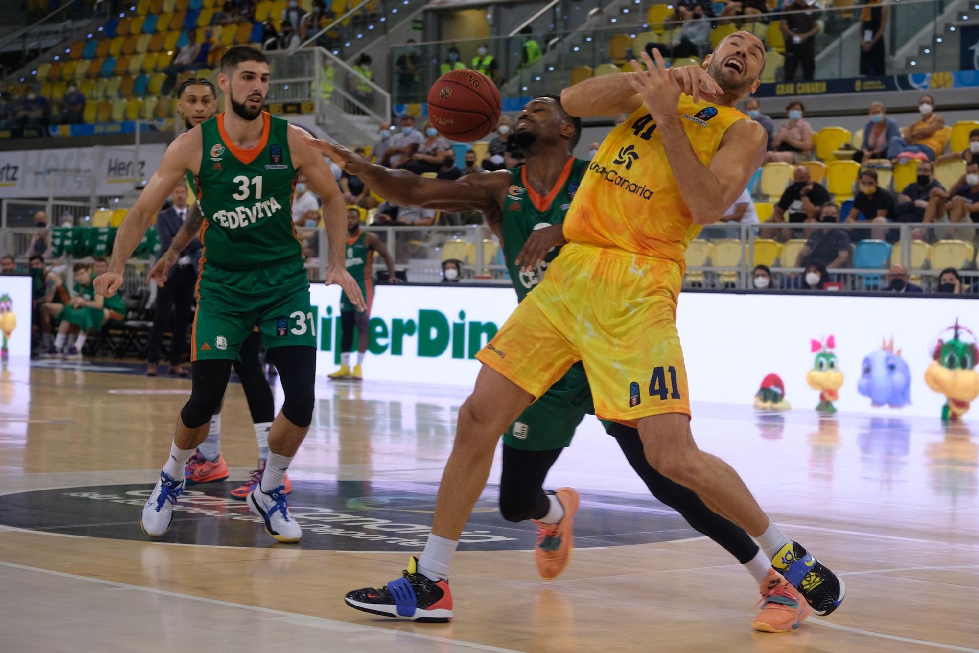 Partido entre el CB Gran Canaria y el Cedevita Olimpija (19/10/2021)