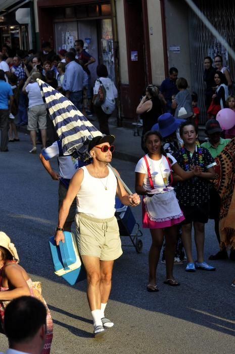 Desfile de carrozas en las fiestas del Cristo de Turón