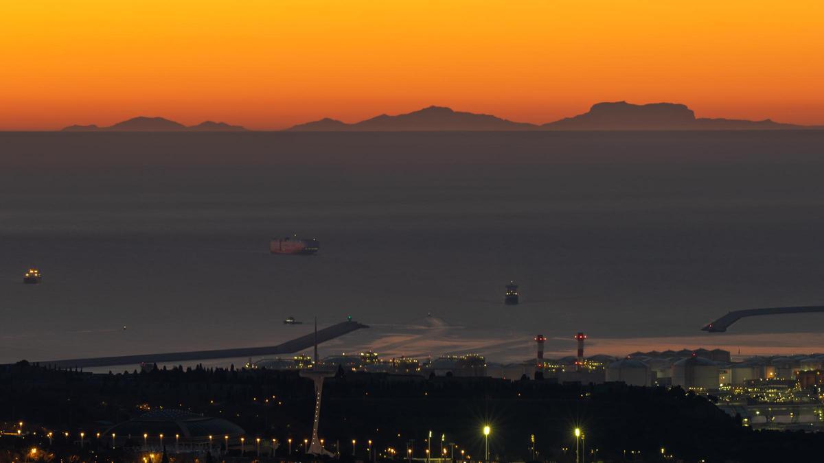 Mallorca, vista desde el Observatori Fabra, el 11 de diciembre del 2023