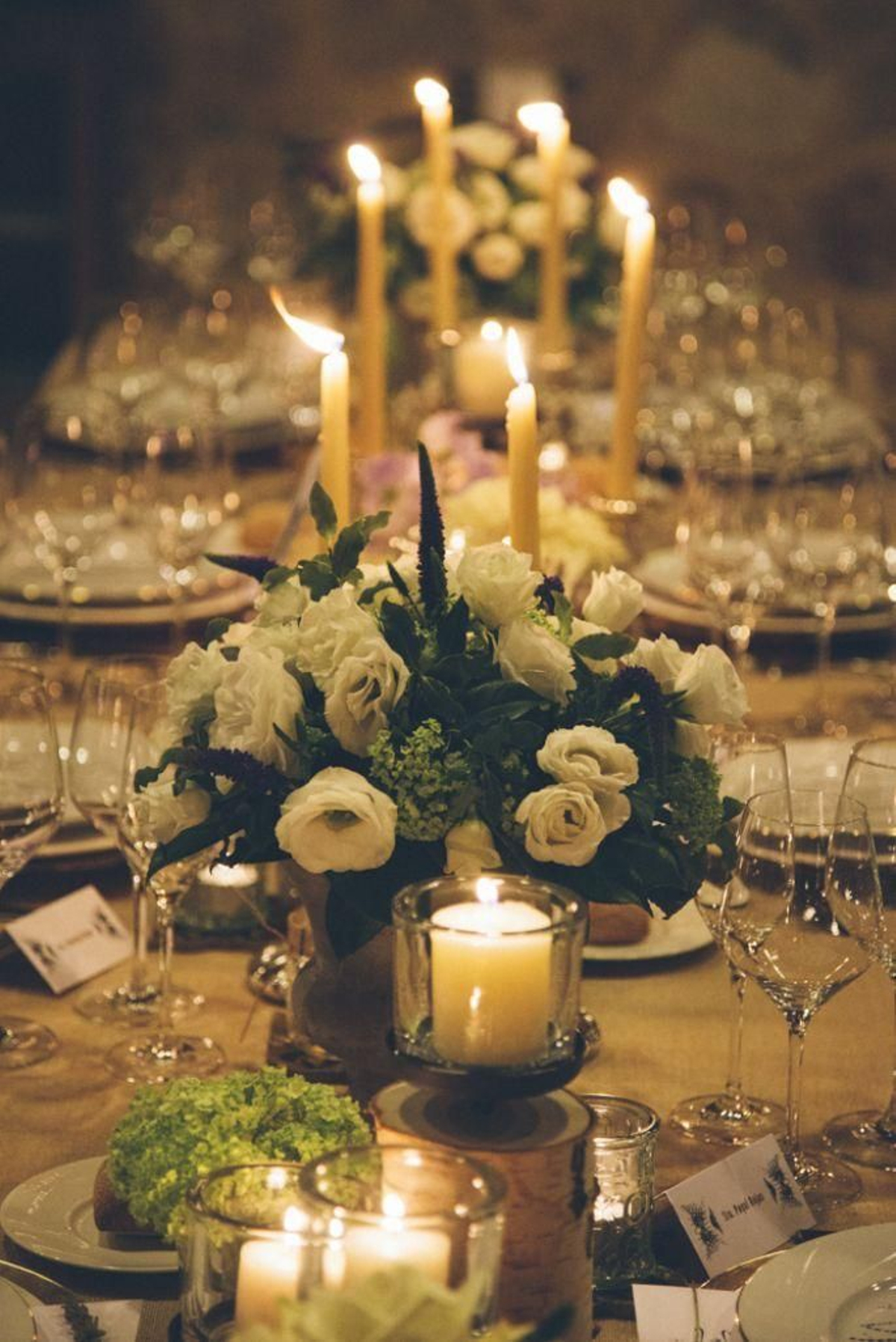 Decoración en centros de mesa: La boda de Lola