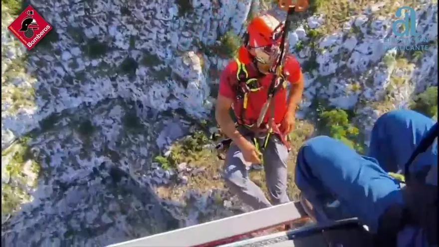 Atrapado en el filo del abismo en el Montgó
