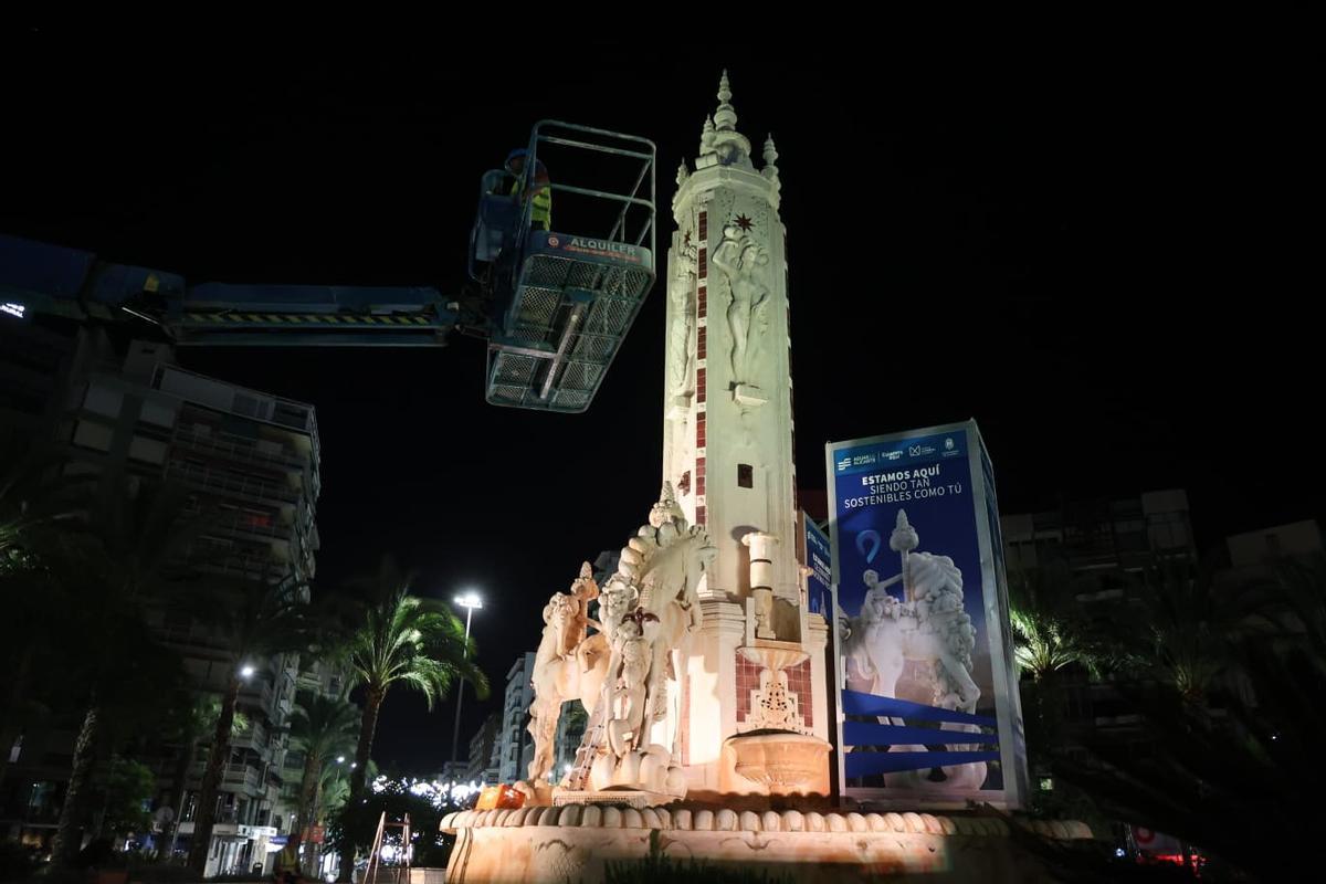 Alicante ya protege a la fuente de Luceros del terremoto de las mascletás de Hogueras Alicante ya protege a la fuente de Luceros del terremoto de las mascletás de Hogueras
