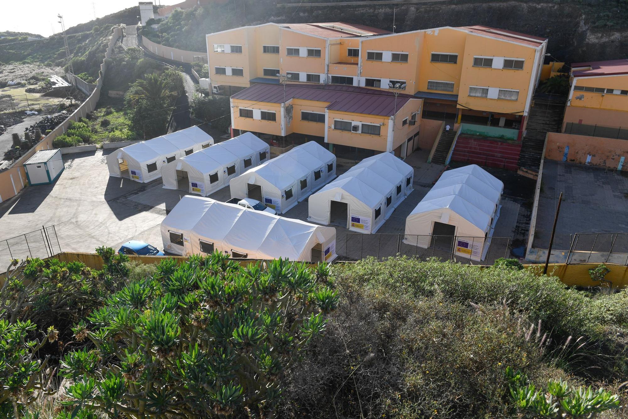 Campamentos de acogida de migrantes en Las Palmas de Gran Canaria