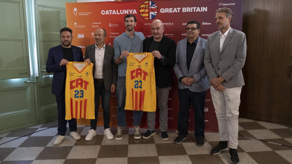 Les millors fotos de la pesentació del Catalunya-Gran Bretanya