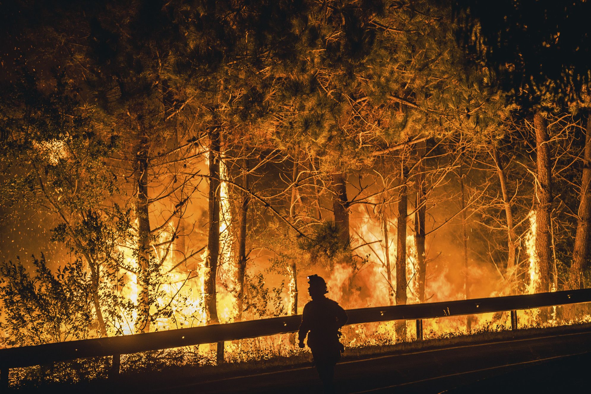 Incendio en Boiro, Galicia