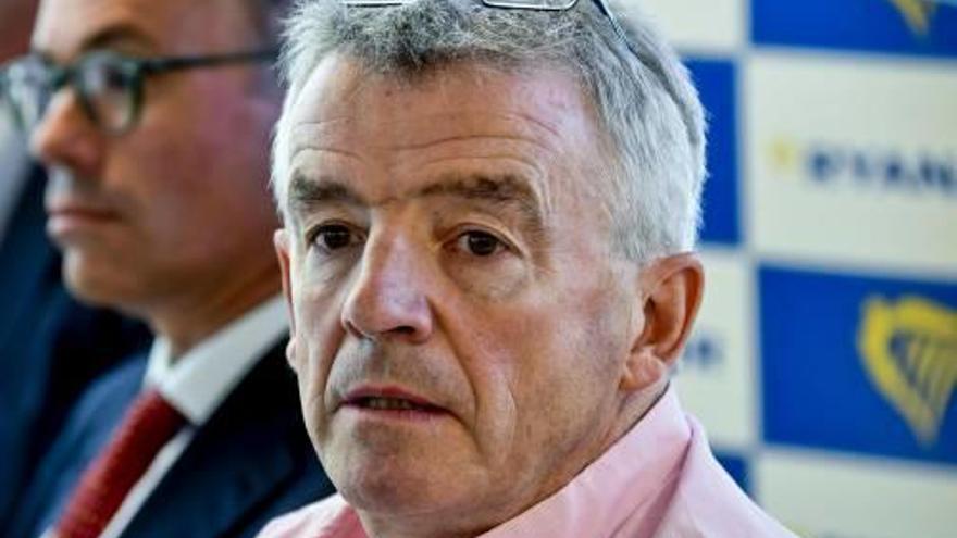 El conseller delegat de Ryanair, Michael O&#039;Leary, ahir.