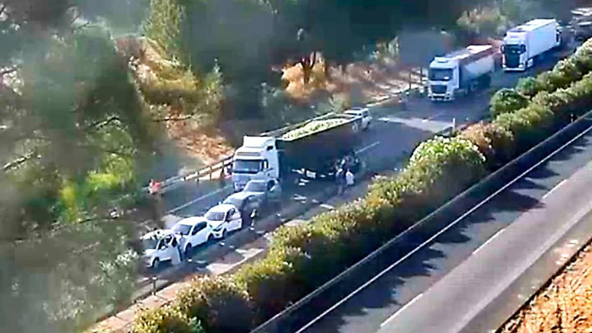 Imagen del accidente.