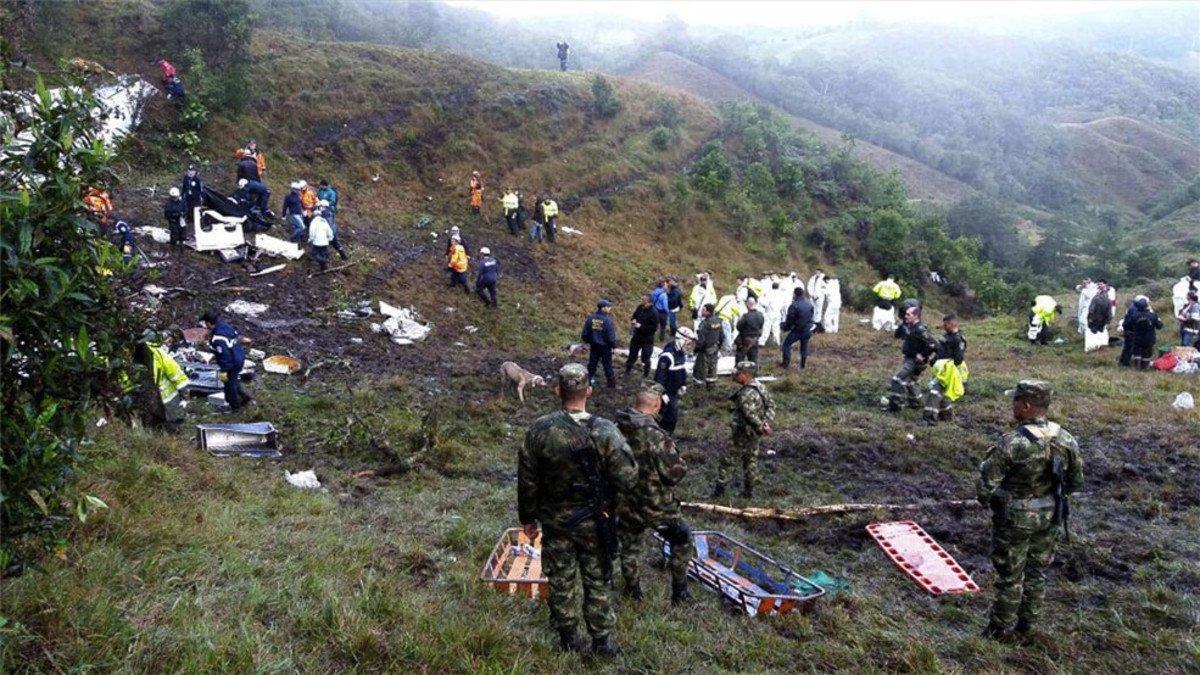 El vuelo de Lamia cayó en Colombia