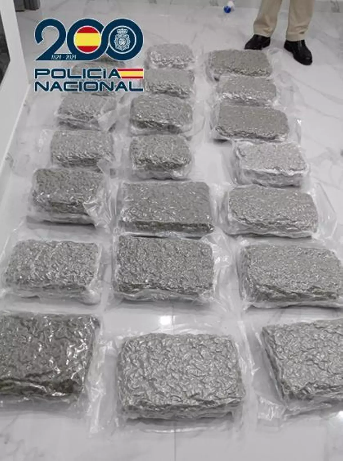 Intervienen 24 kilos de marihuana en una vivienda de Las Asperones