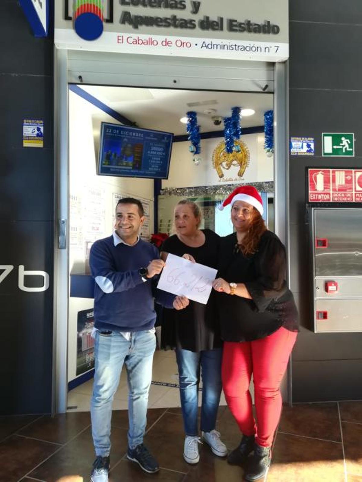 El 66212, un quinto premio, cae en varios puntos de Gran Canaria