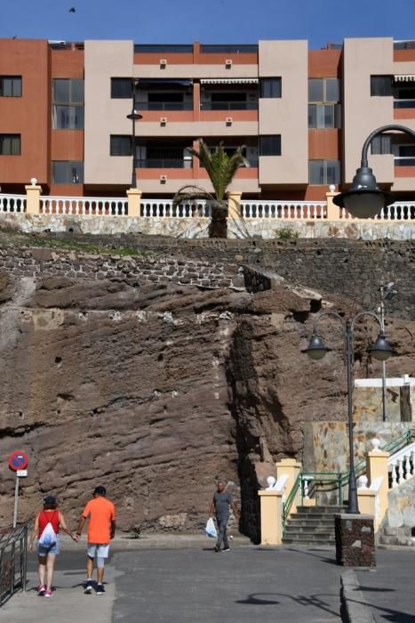 30/11/2018 TELDE.  Zona donde ira el ascensor ...