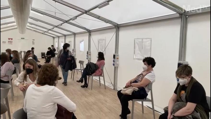 Segundo día de vacunación a profesores de Castellón.