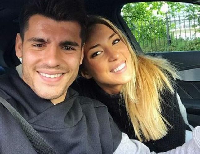 Álvaro Morata y su mujer, Alice Campello