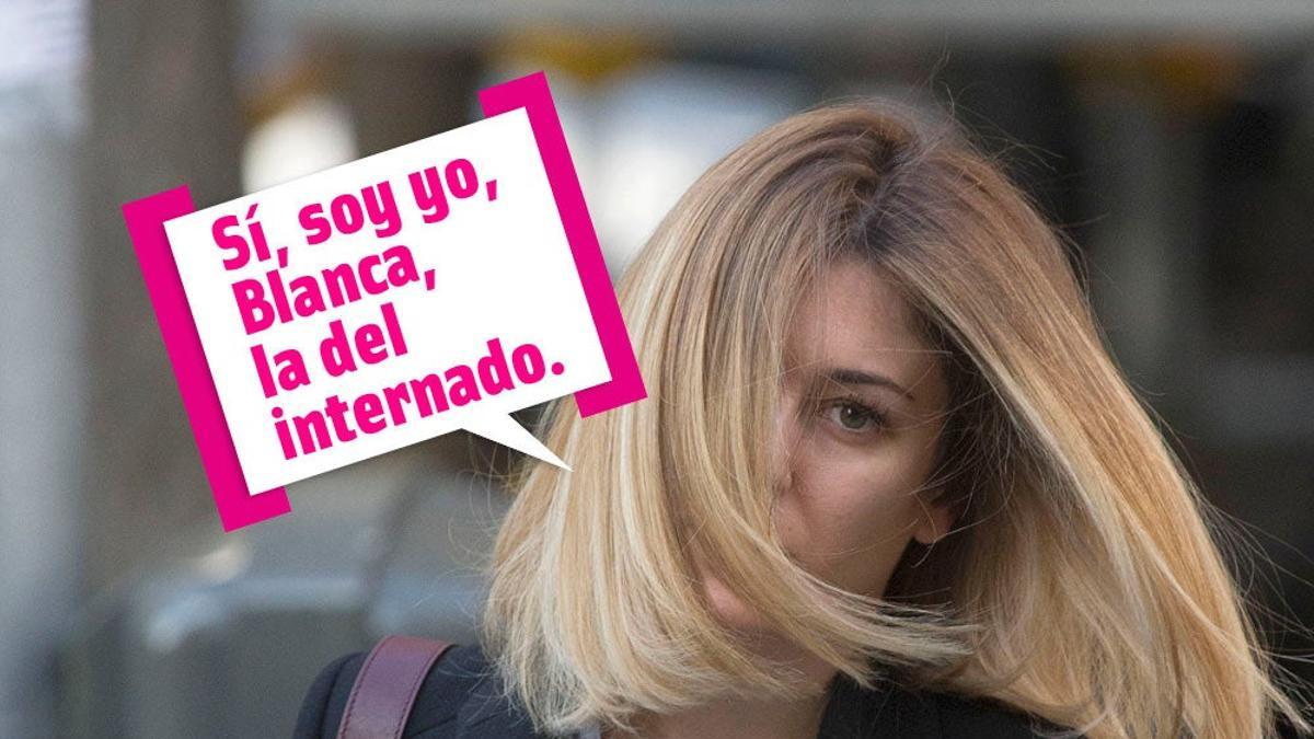 Blanca Suárez con el pelo en la cara