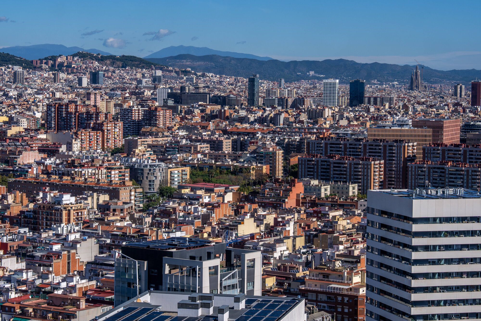 Vistas de Barcelona desde L'Hospitalet.