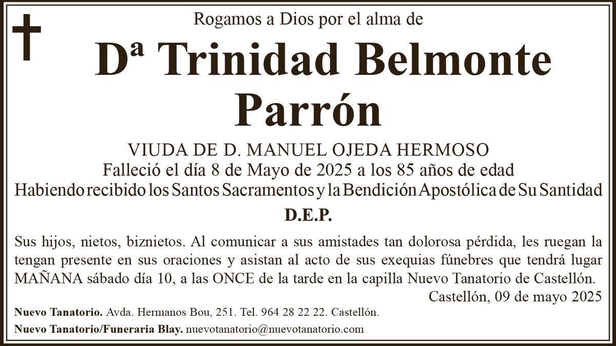 Dª Trinidad Belmonte Parrón