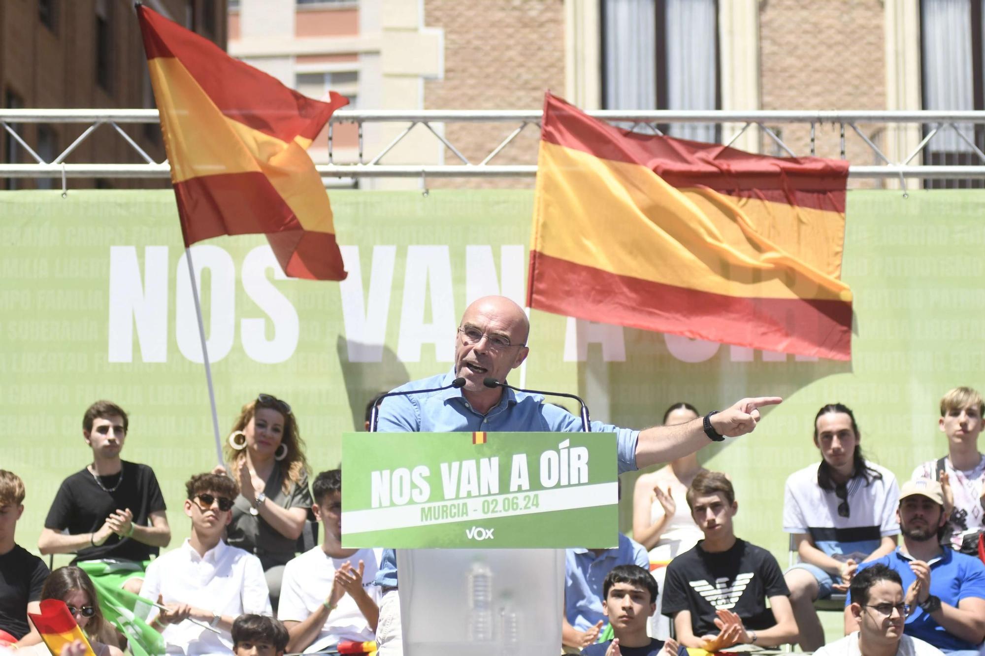 Acto de Santiago Abascal y Jorge Buxadé en Murcia