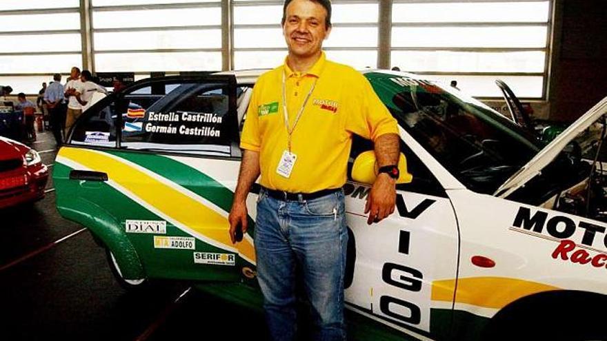 El presidente de la Escudería de Ferrol, Germán Castrillón, en un evento deportivo. / l. o.