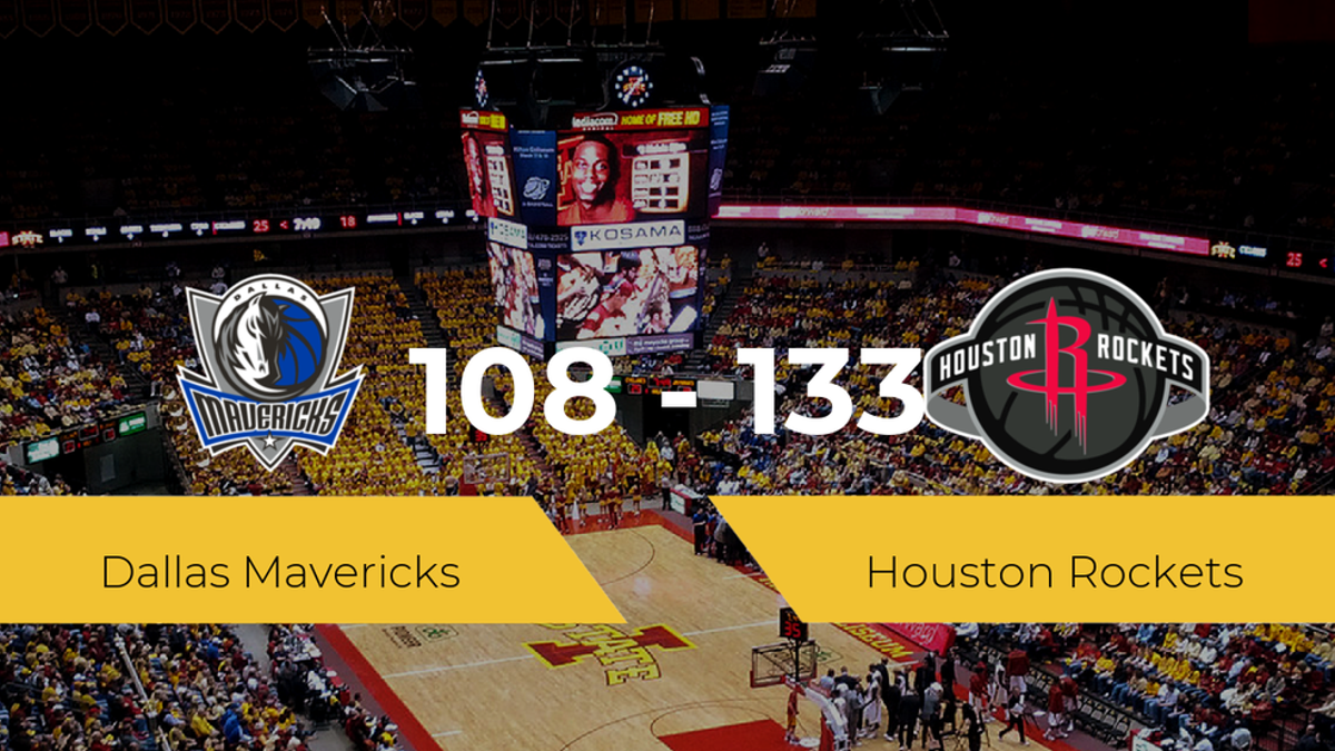 Houston Rockets se impone por 108-133 frente a Dallas Mavericks