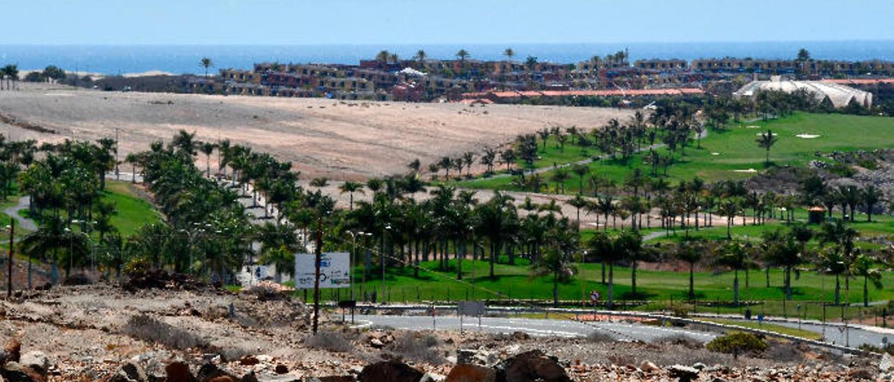 Meloneras es una de las zonas en las que la ausencia del nuevo planeamiento frena la construcción de más hoteles.