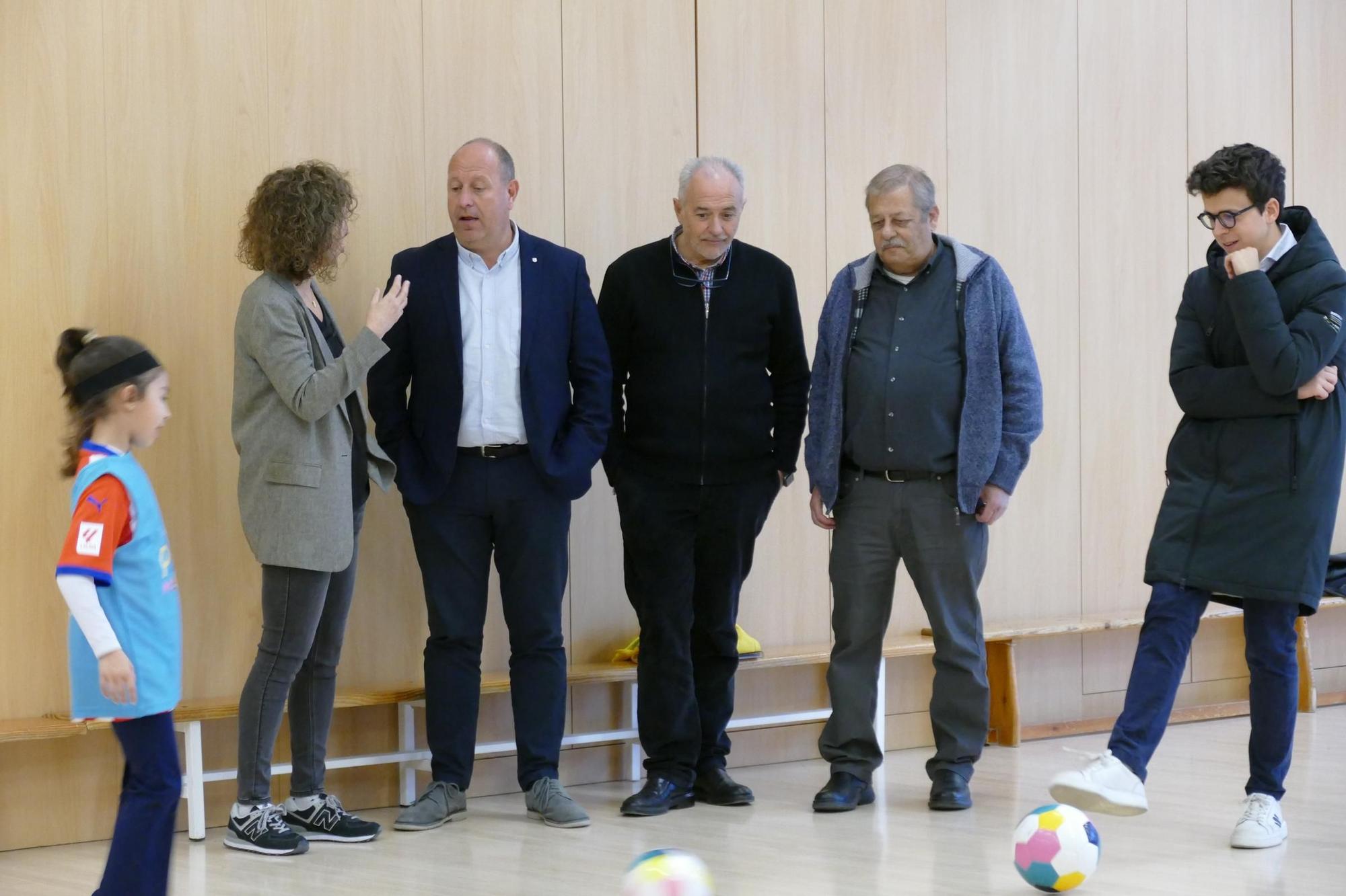 Les Playmakers d’Escolàpies Figueres reben la visita de la Federació Catalana de Futbol