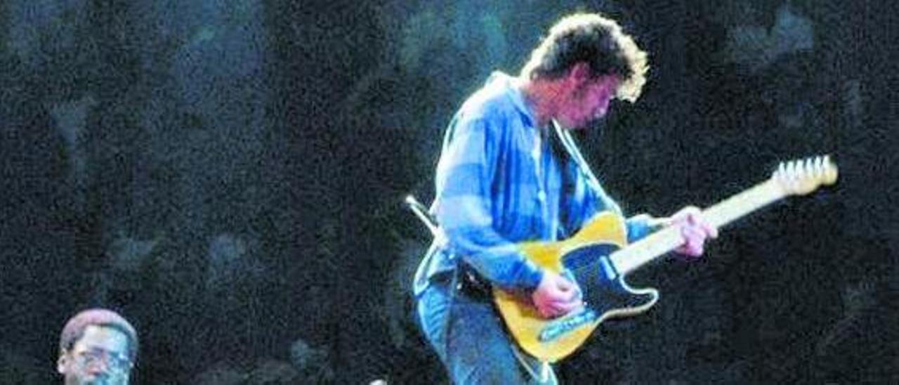 Bruce Springsteen y la E Street Band, en el concierto No nukes de 1979.