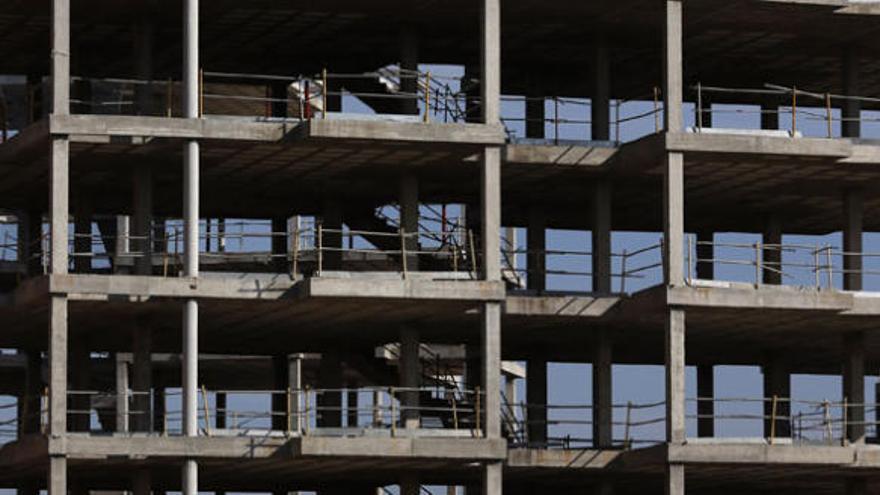 Un edificio en construcción en la Costa del Sol.