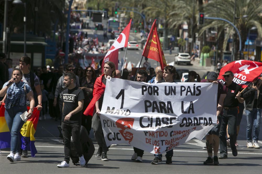 Manifestación del 1 de mayo en Alicante