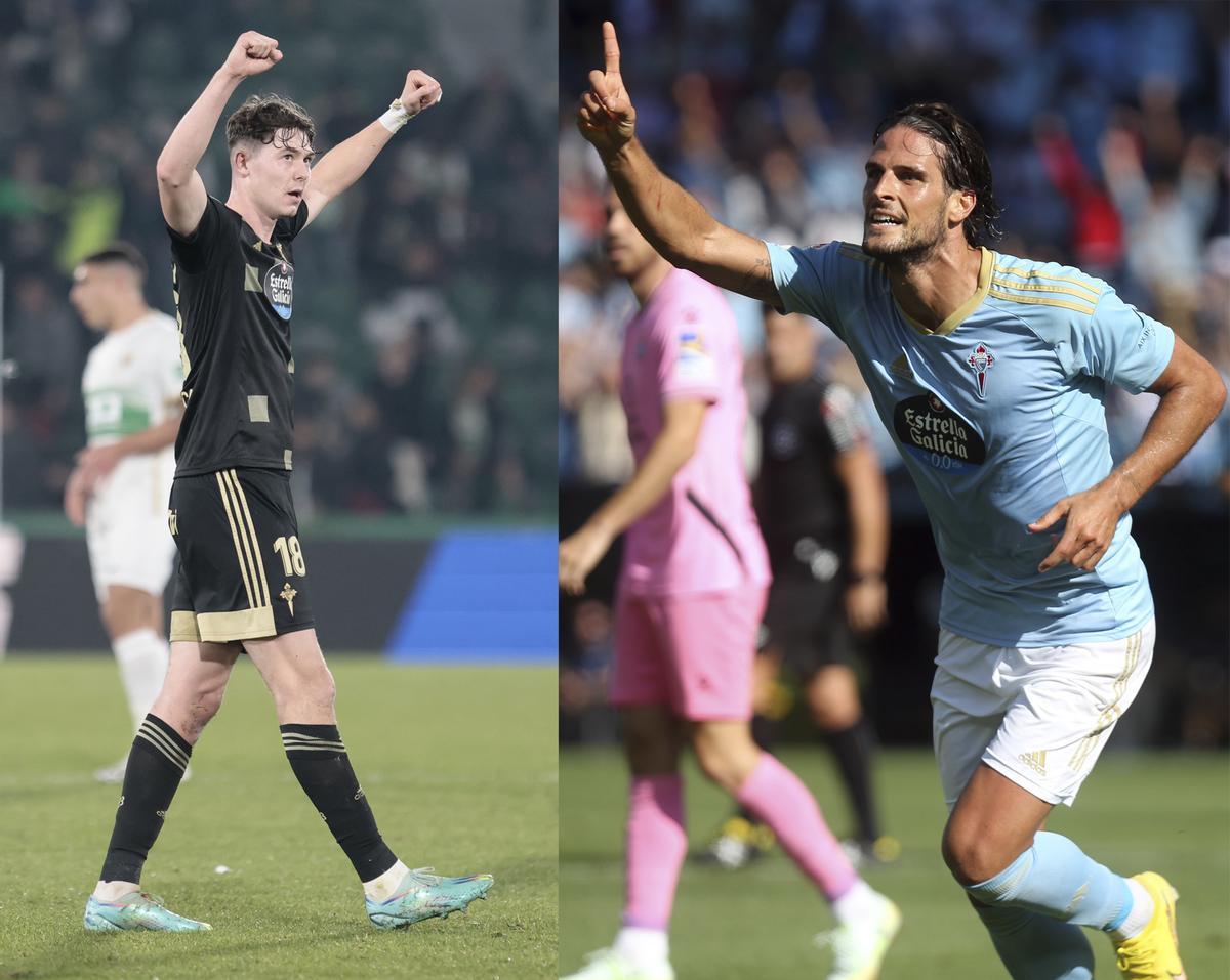 Larsen y Paciencia, los dos aspirantes al puesto de nueve en el Celta.