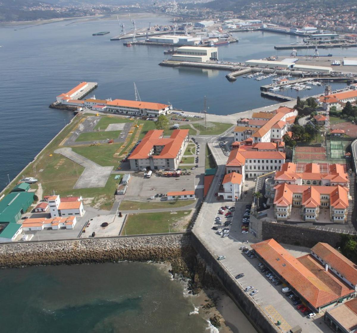 Vista de parte de las instalaciones de la Escuela Naval,