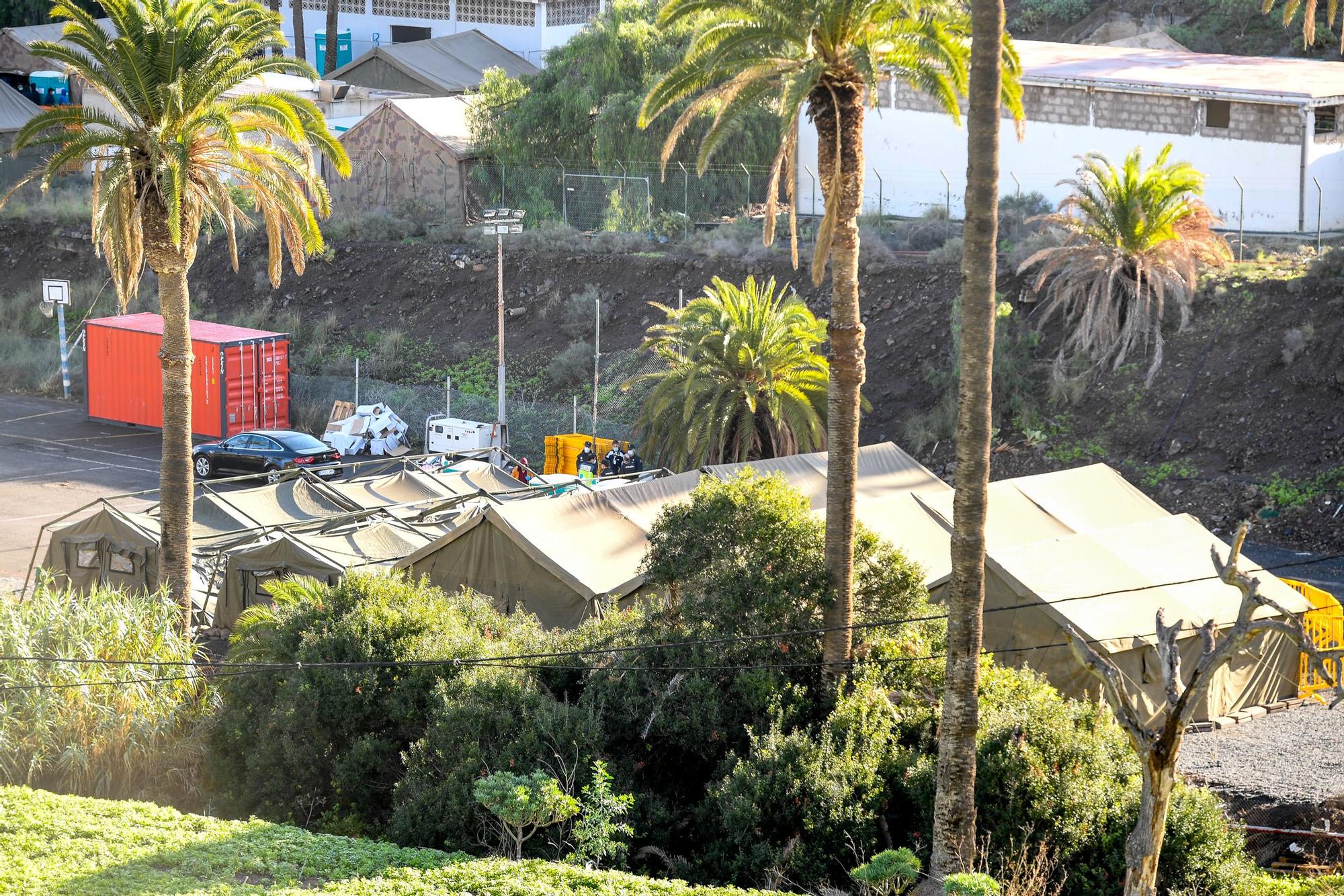 Campamentos de acogida de migrantes en Las Palmas de Gran Canaria