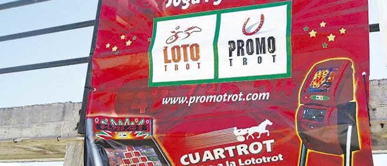 Cartel promocional de la oferta de apuestas y juego de la Lototrot y la Promotrot.