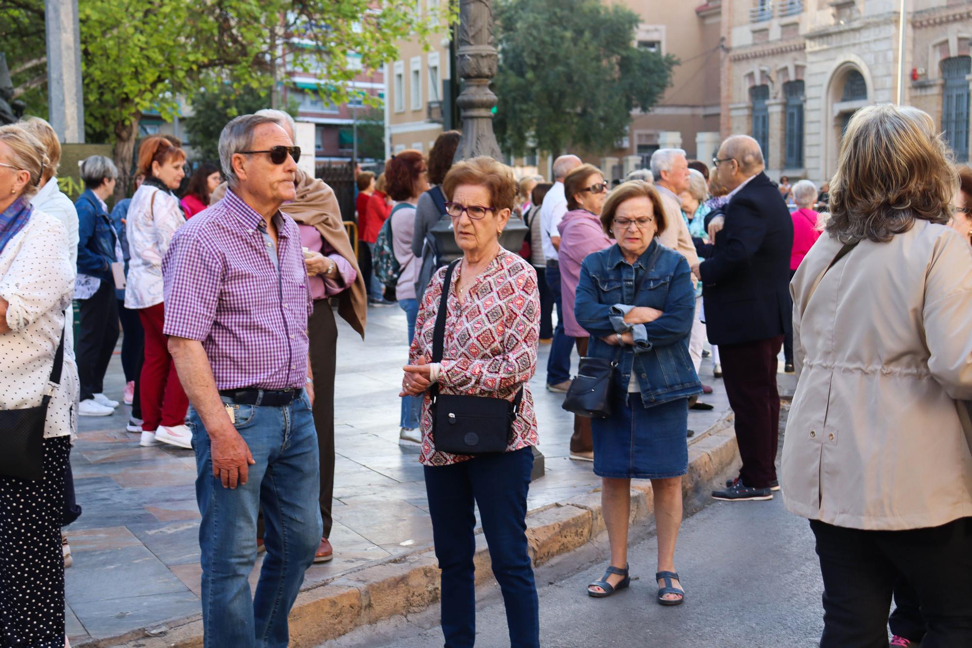 Las imágenes del regreso en romería de la Fuensanta a su santuario