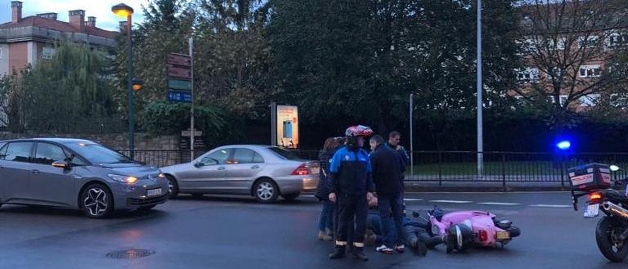 El accidente en Viesques de esta tarde